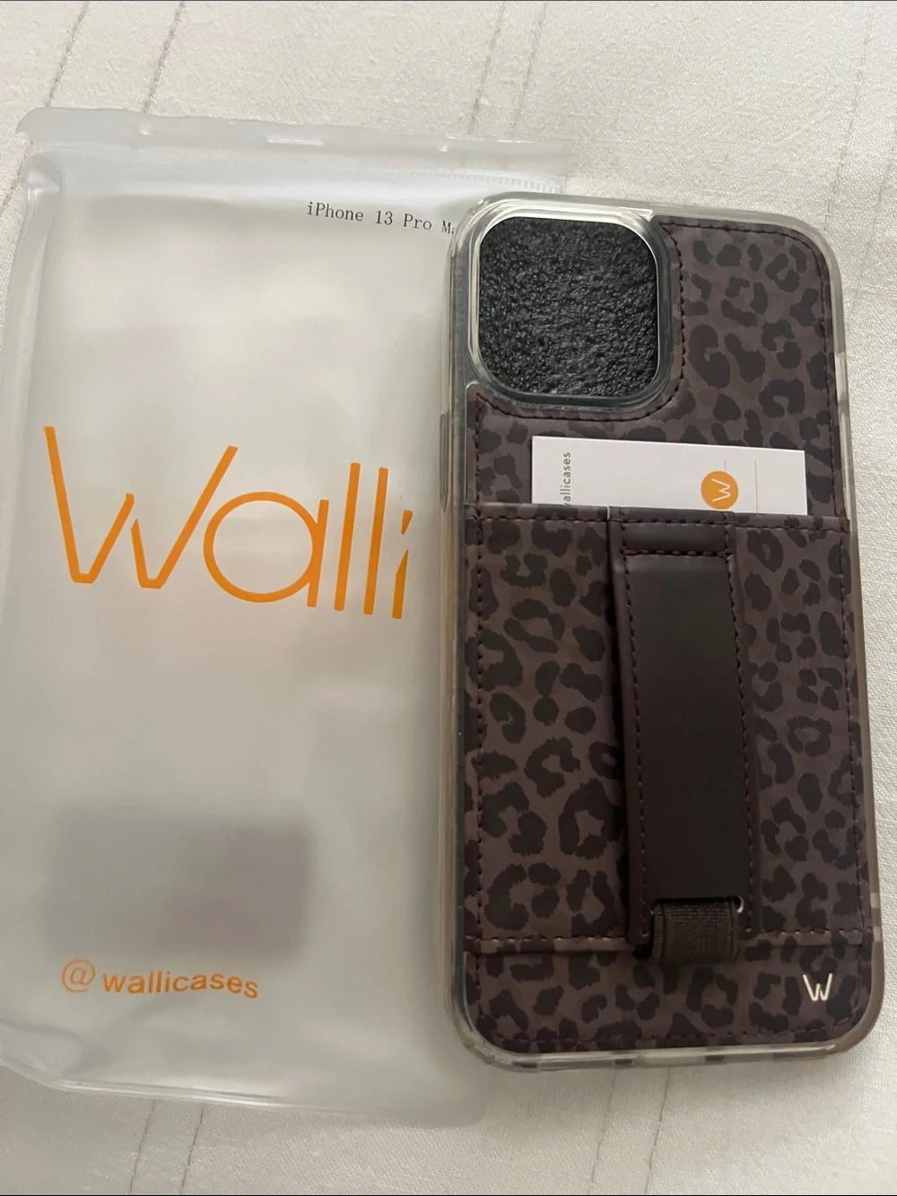 Walli Case “Shadow Leopard” iPhone 13 Pro Max New Two Tone Brown